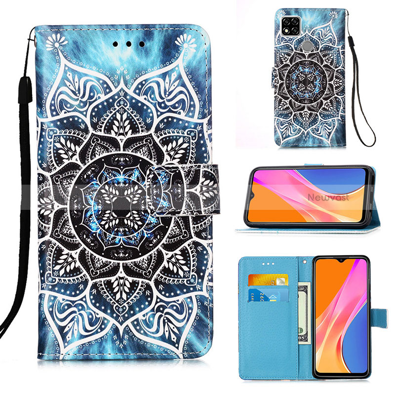 Leather Case Stands Fashionable Pattern Flip Cover Holder Y02B for Xiaomi Redmi 10A 4G