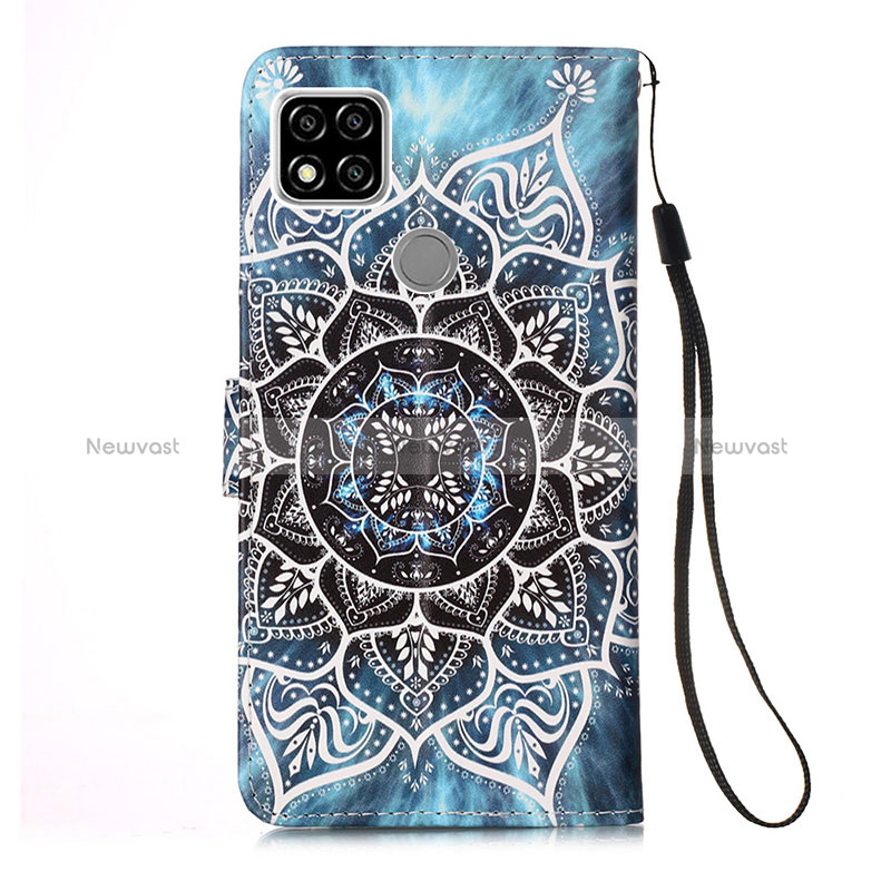 Leather Case Stands Fashionable Pattern Flip Cover Holder Y02B for Xiaomi Redmi 9 Activ