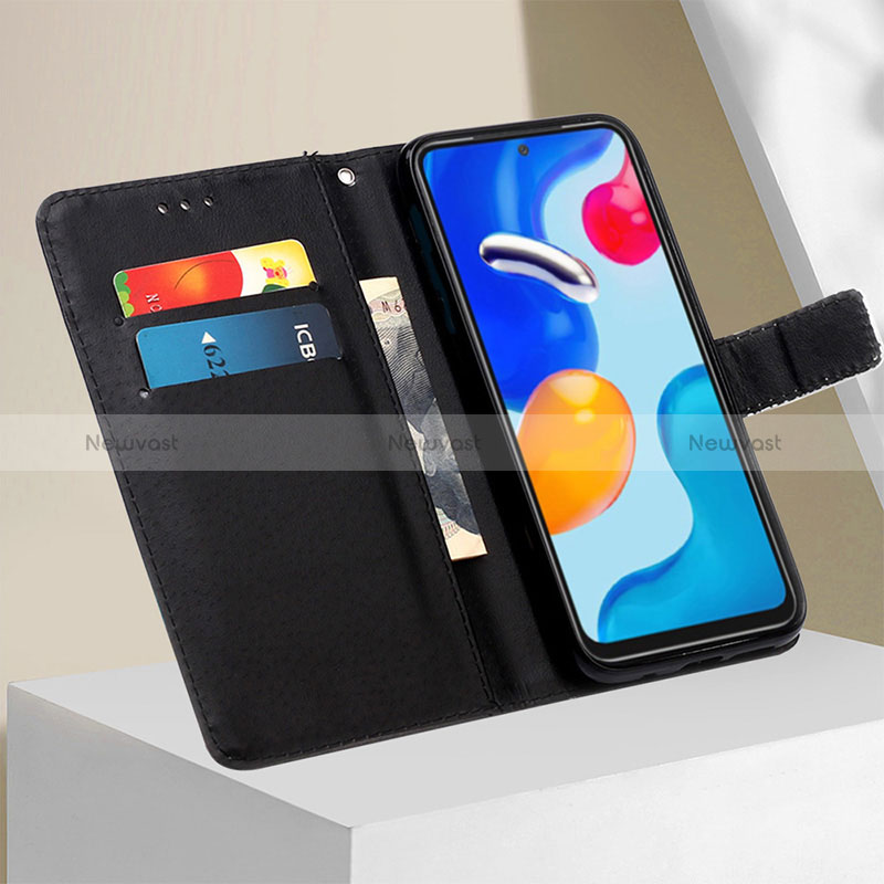 Leather Case Stands Fashionable Pattern Flip Cover Holder Y02B for Xiaomi Redmi Note 11 4G (2022)