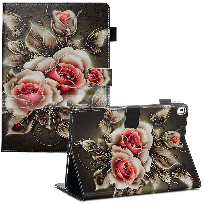 Leather Case Stands Fashionable Pattern Flip Cover Holder Y03B for Apple iPad 10.2 (2019)