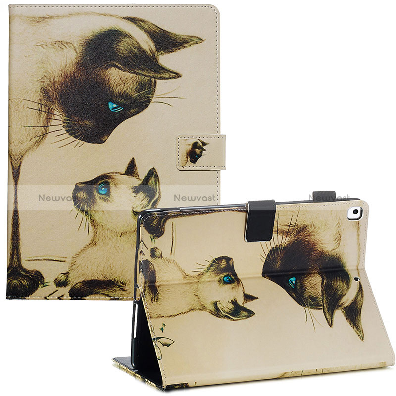 Leather Case Stands Fashionable Pattern Flip Cover Holder Y03B for Apple iPad 10.2 (2020)