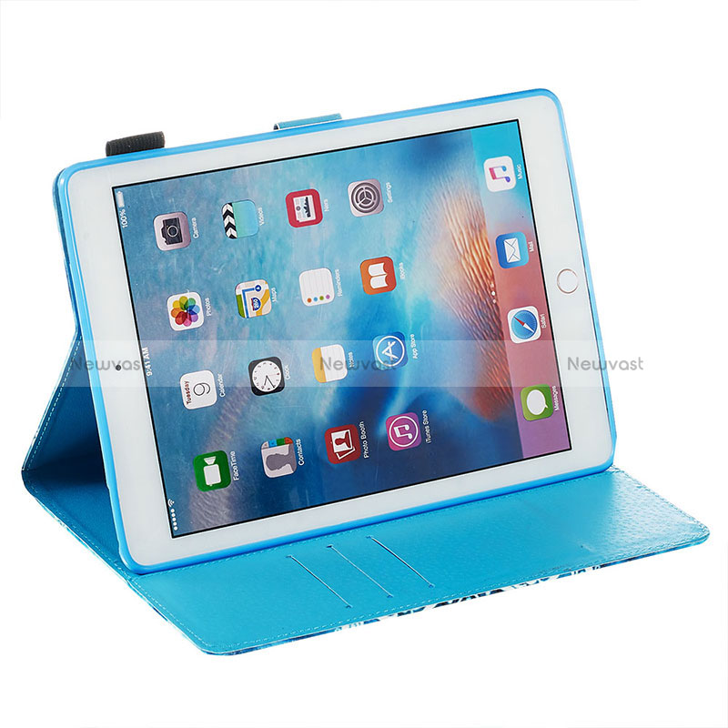 Leather Case Stands Fashionable Pattern Flip Cover Holder Y03B for Apple iPad Air