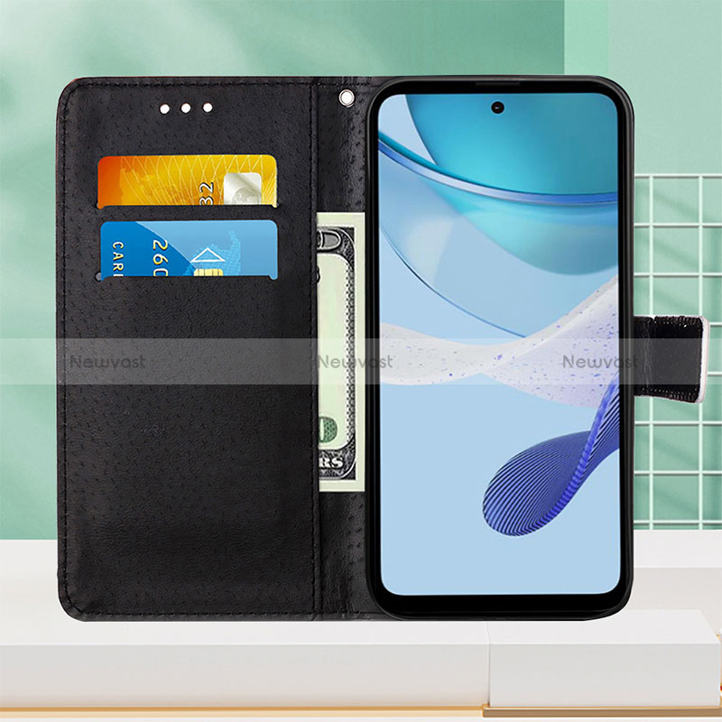 Leather Case Stands Fashionable Pattern Flip Cover Holder Y03B for Motorola Moto G 5G (2023)