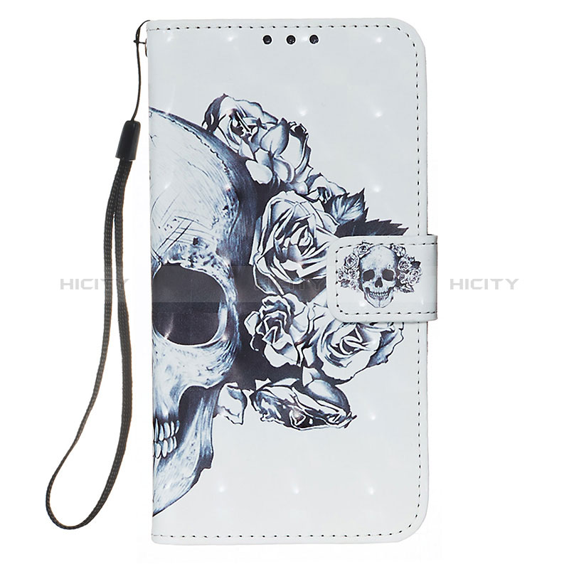 Leather Case Stands Fashionable Pattern Flip Cover Holder Y03B for Samsung Galaxy A01 SM-A015