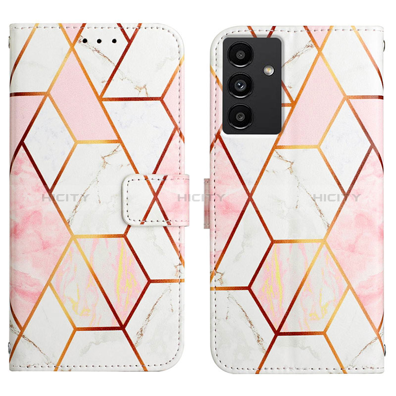 Leather Case Stands Fashionable Pattern Flip Cover Holder Y03B for Samsung Galaxy A04s