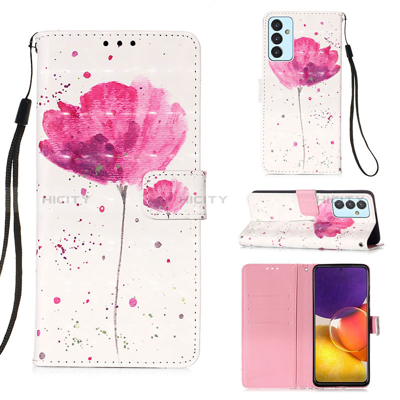 Leather Case Stands Fashionable Pattern Flip Cover Holder Y03B for Samsung Galaxy A05s