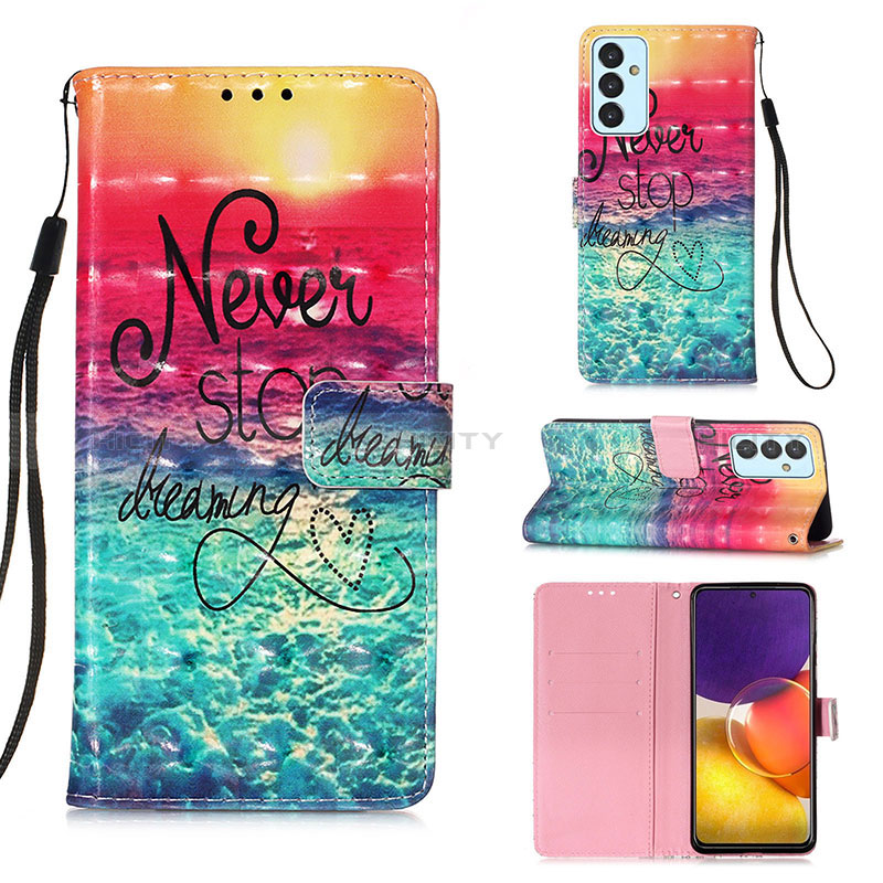 Leather Case Stands Fashionable Pattern Flip Cover Holder Y03B for Samsung Galaxy A05s