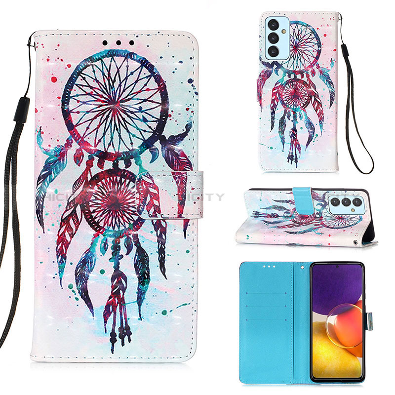 Leather Case Stands Fashionable Pattern Flip Cover Holder Y03B for Samsung Galaxy A05s