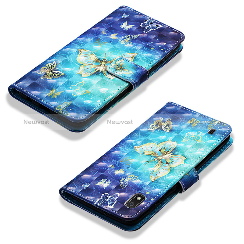 Leather Case Stands Fashionable Pattern Flip Cover Holder Y03B for Samsung Galaxy A10