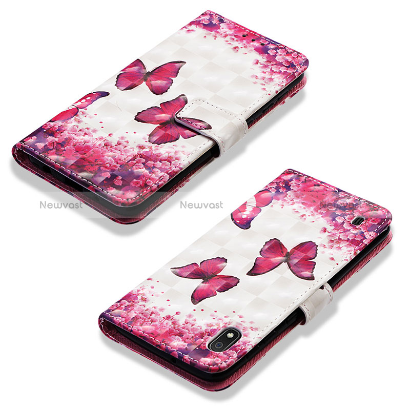 Leather Case Stands Fashionable Pattern Flip Cover Holder Y03B for Samsung Galaxy A10