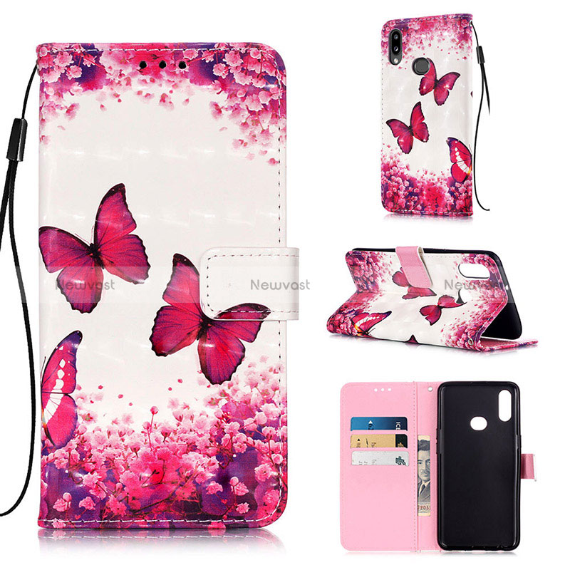 Leather Case Stands Fashionable Pattern Flip Cover Holder Y03B for Samsung Galaxy A10s