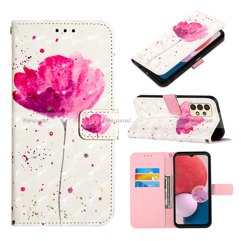 Leather Case Stands Fashionable Pattern Flip Cover Holder Y03B for Samsung Galaxy A13 4G