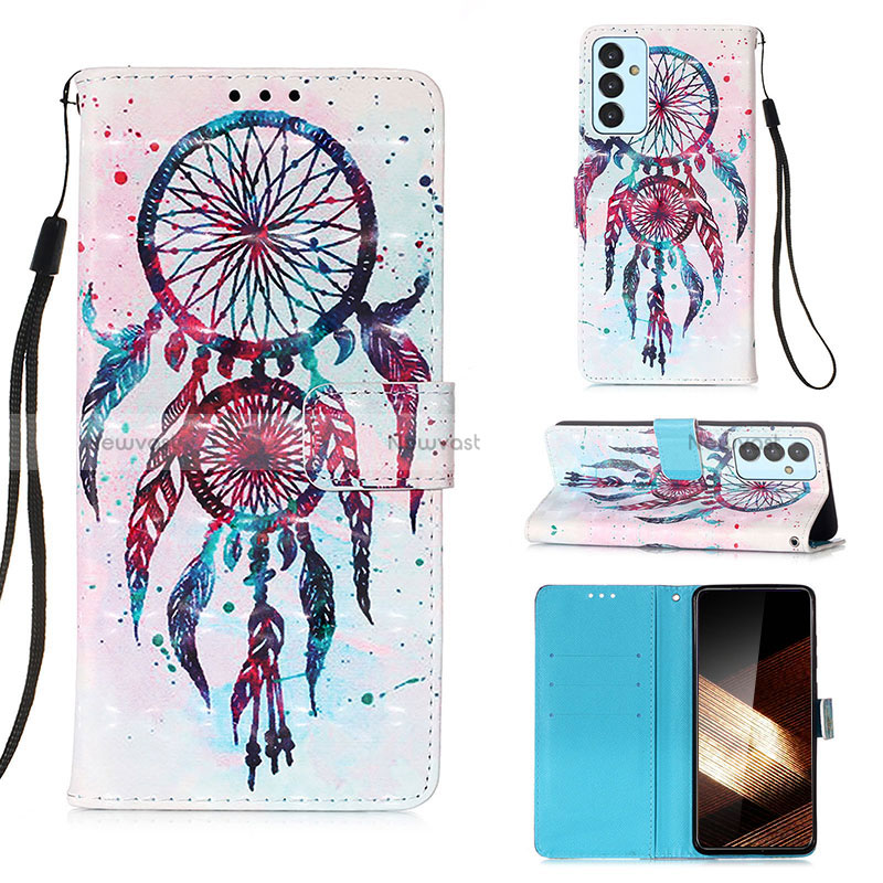 Leather Case Stands Fashionable Pattern Flip Cover Holder Y03B for Samsung Galaxy A15 5G