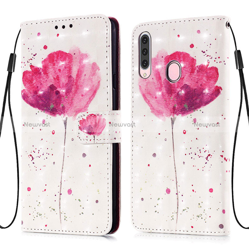 Leather Case Stands Fashionable Pattern Flip Cover Holder Y03B for Samsung Galaxy A20s