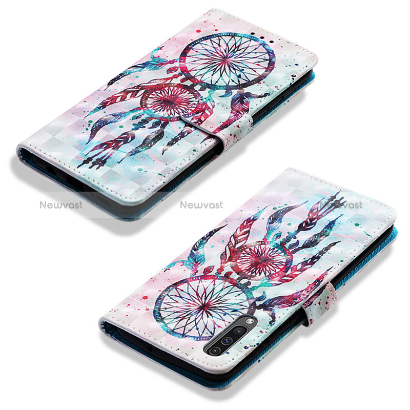 Leather Case Stands Fashionable Pattern Flip Cover Holder Y03B for Samsung Galaxy A30S Mixed