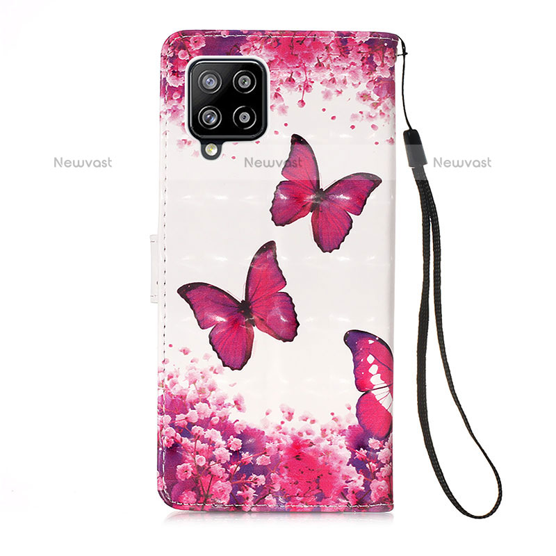 Leather Case Stands Fashionable Pattern Flip Cover Holder Y03B for Samsung Galaxy A42 5G