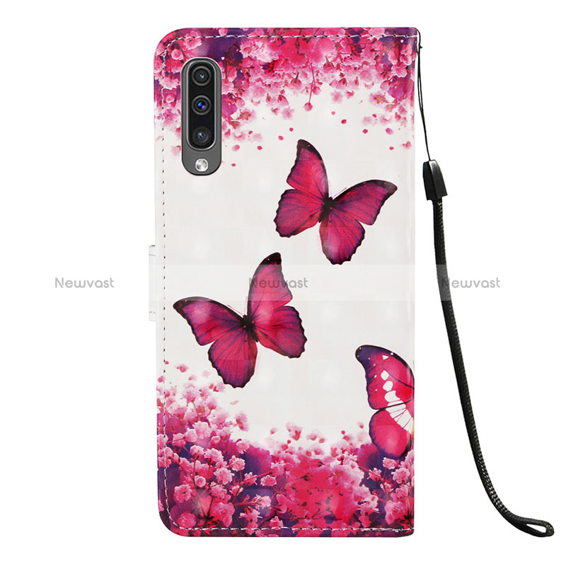 Leather Case Stands Fashionable Pattern Flip Cover Holder Y03B for Samsung Galaxy A50