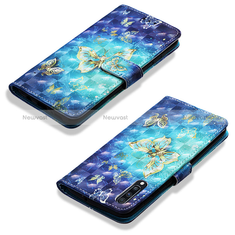 Leather Case Stands Fashionable Pattern Flip Cover Holder Y03B for Samsung Galaxy A70