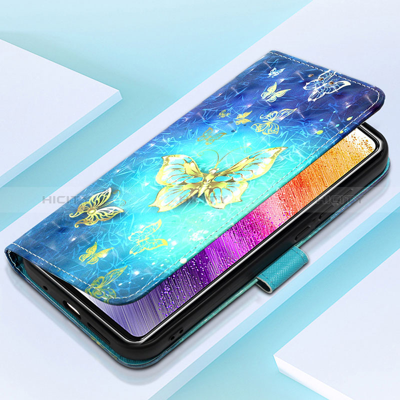 Leather Case Stands Fashionable Pattern Flip Cover Holder Y03B for Samsung Galaxy A73 5G