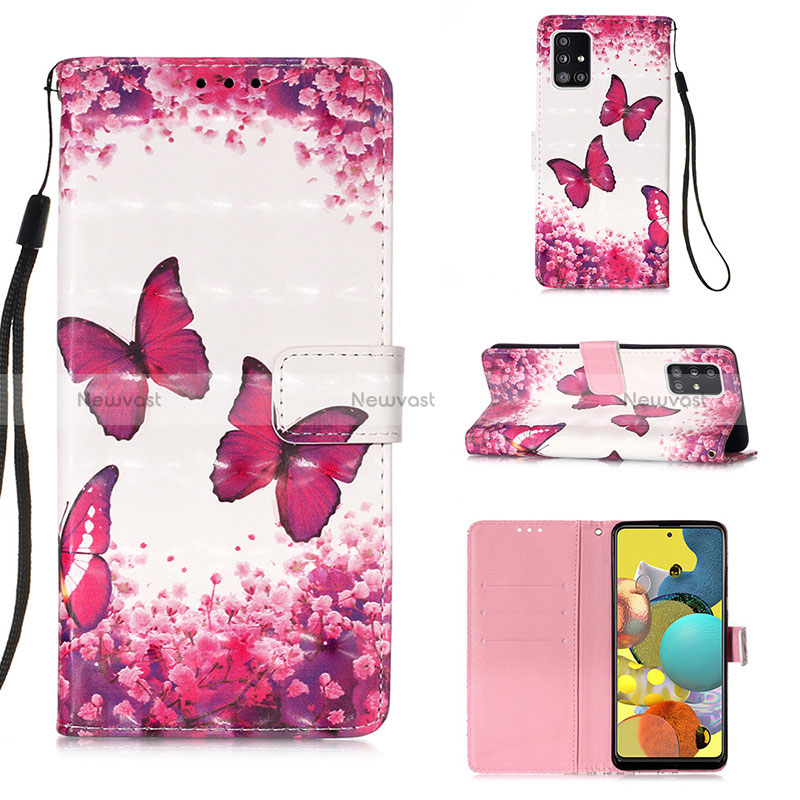 Leather Case Stands Fashionable Pattern Flip Cover Holder Y03B for Samsung Galaxy M40S