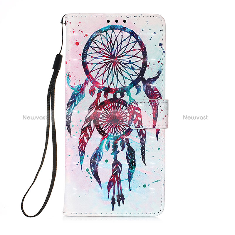 Leather Case Stands Fashionable Pattern Flip Cover Holder Y03B for Xiaomi Mi 10S 5G Mint Blue