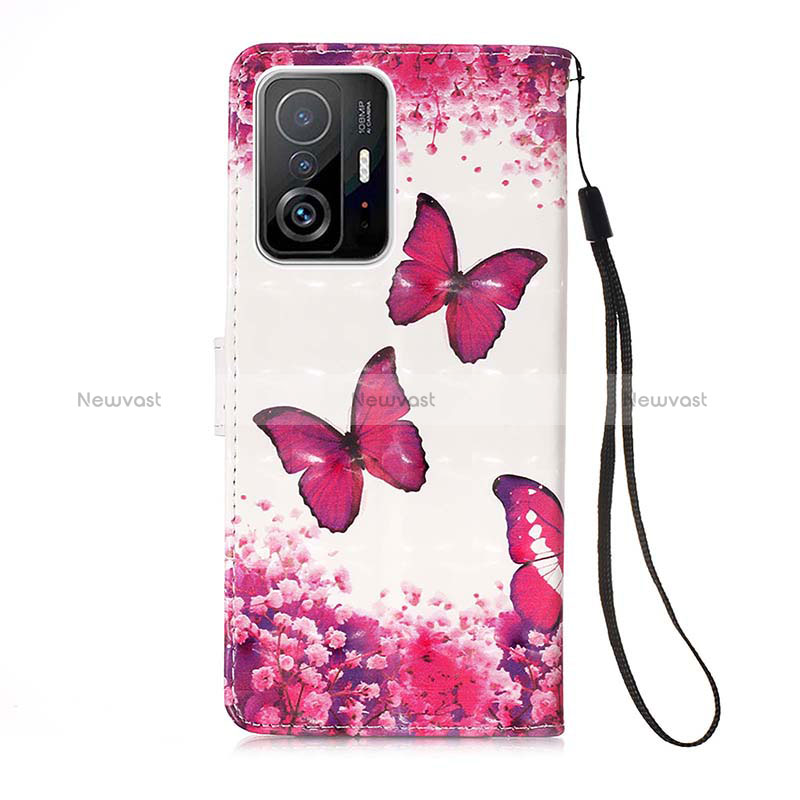 Leather Case Stands Fashionable Pattern Flip Cover Holder Y03B for Xiaomi Mi 11T Pro 5G