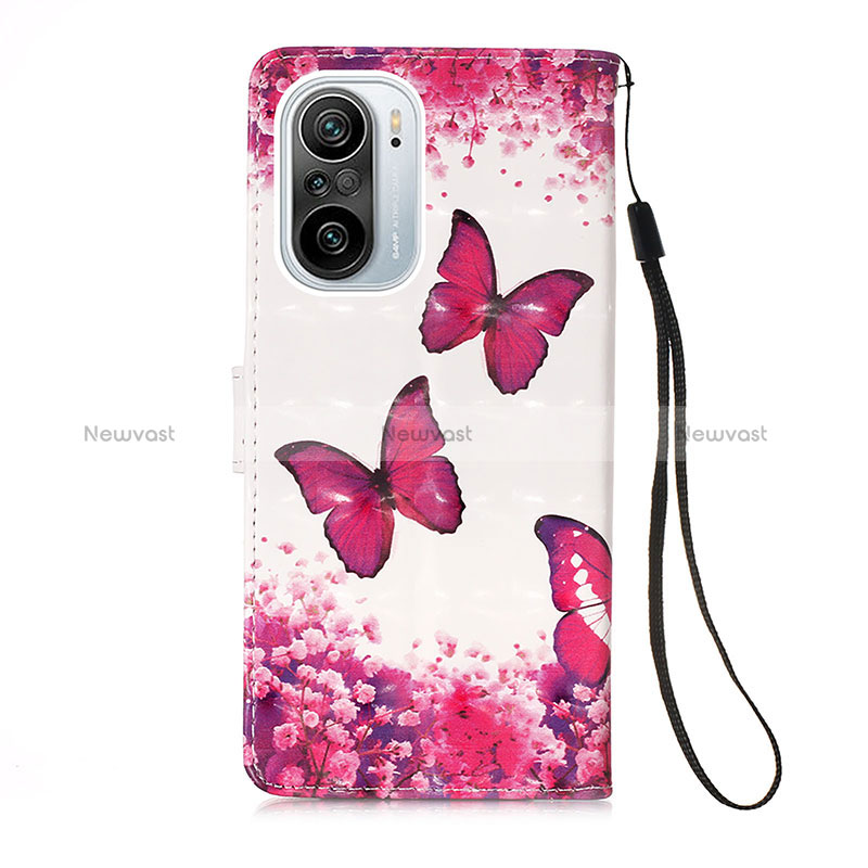 Leather Case Stands Fashionable Pattern Flip Cover Holder Y03B for Xiaomi Mi 11X Pro 5G