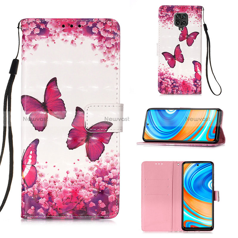 Leather Case Stands Fashionable Pattern Flip Cover Holder Y03B for Xiaomi Poco M2 Pro