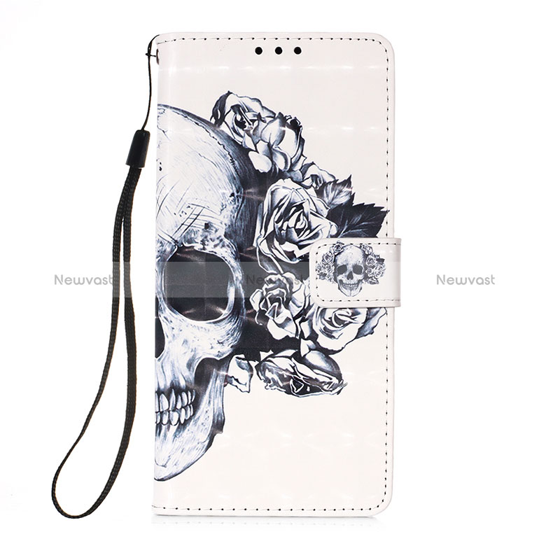 Leather Case Stands Fashionable Pattern Flip Cover Holder Y03B for Xiaomi Poco M2 Pro Black