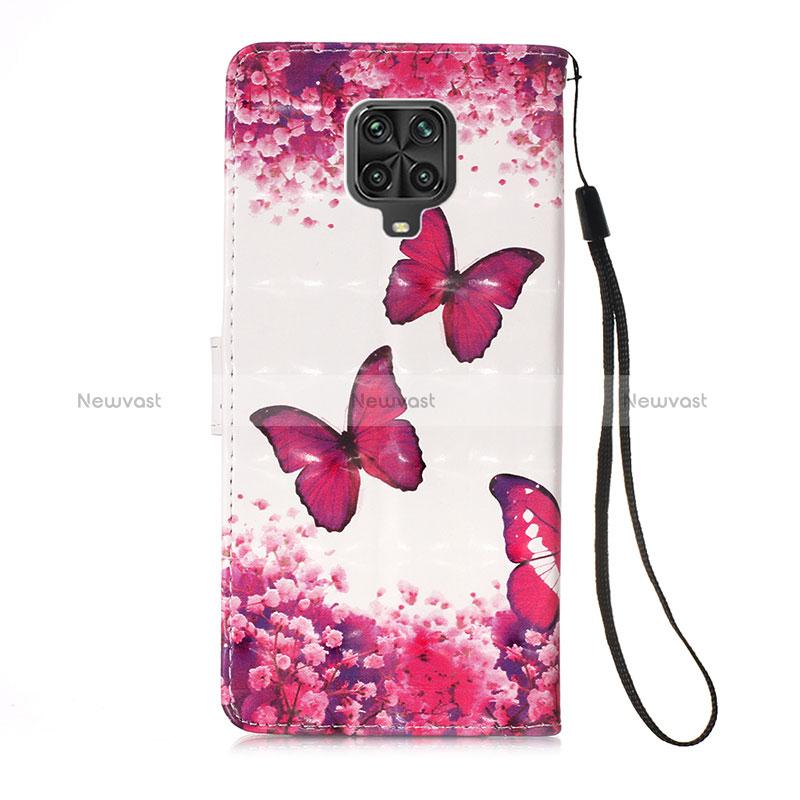 Leather Case Stands Fashionable Pattern Flip Cover Holder Y03B for Xiaomi Redmi Note 9 Pro