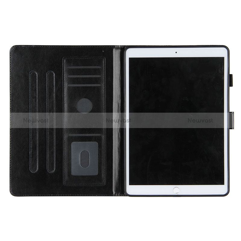 Leather Case Stands Fashionable Pattern Flip Cover Holder Y04B for Apple iPad 10.2 (2021)