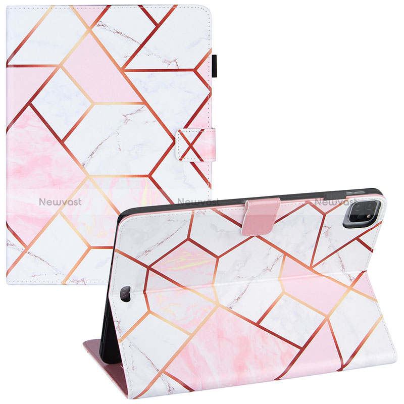 Leather Case Stands Fashionable Pattern Flip Cover Holder Y04B for Apple iPad Pro 11 (2021)