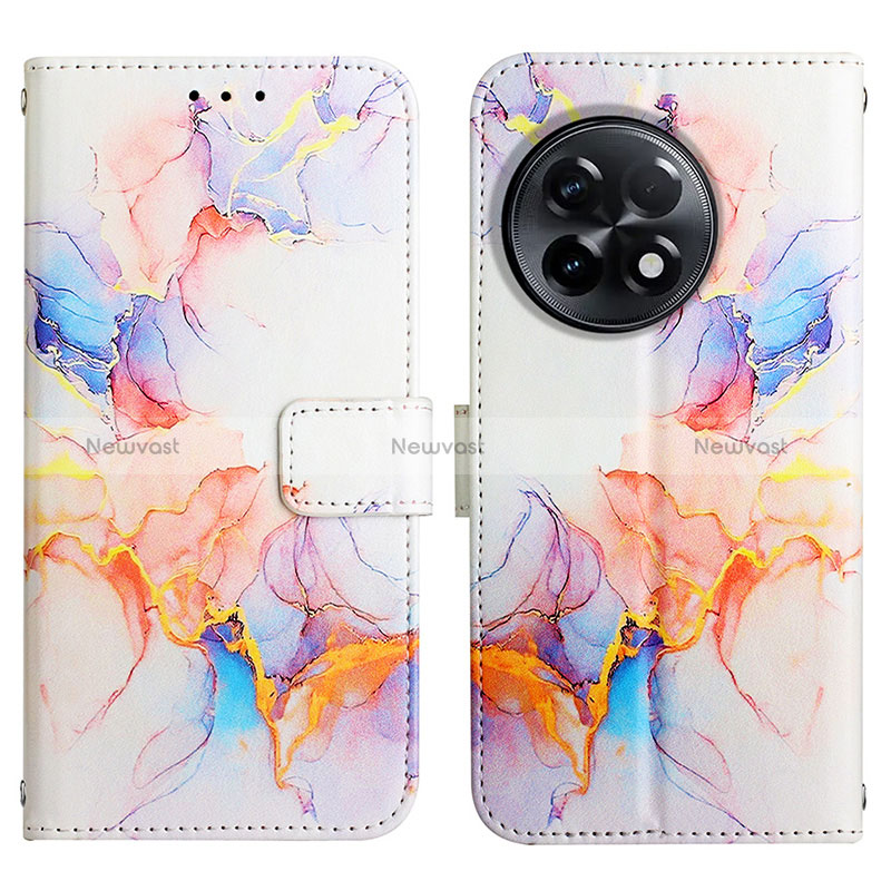 Leather Case Stands Fashionable Pattern Flip Cover Holder Y04B for OnePlus Ace 2 Pro 5G