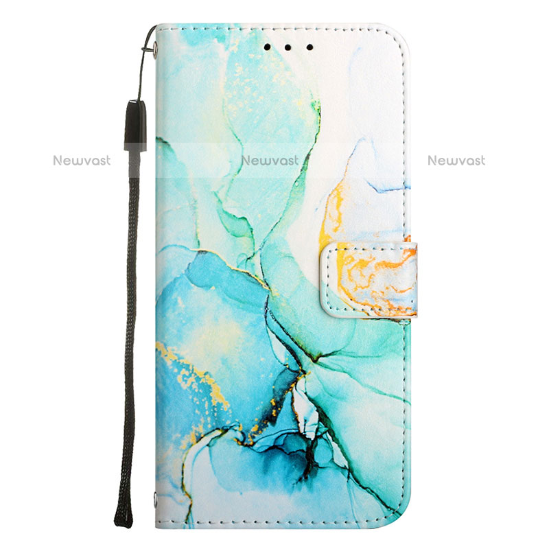 Leather Case Stands Fashionable Pattern Flip Cover Holder Y04B for OnePlus Nord N200 5G