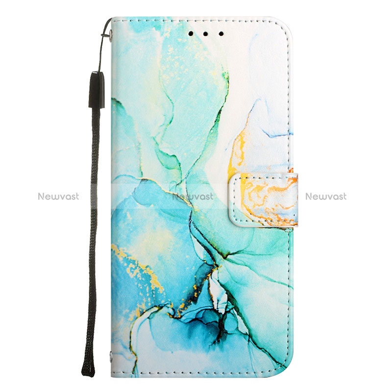 Leather Case Stands Fashionable Pattern Flip Cover Holder Y04B for Oppo A74 5G