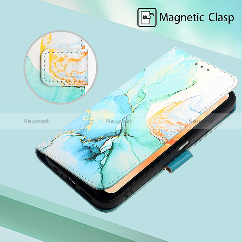 Leather Case Stands Fashionable Pattern Flip Cover Holder Y04B for Realme C31