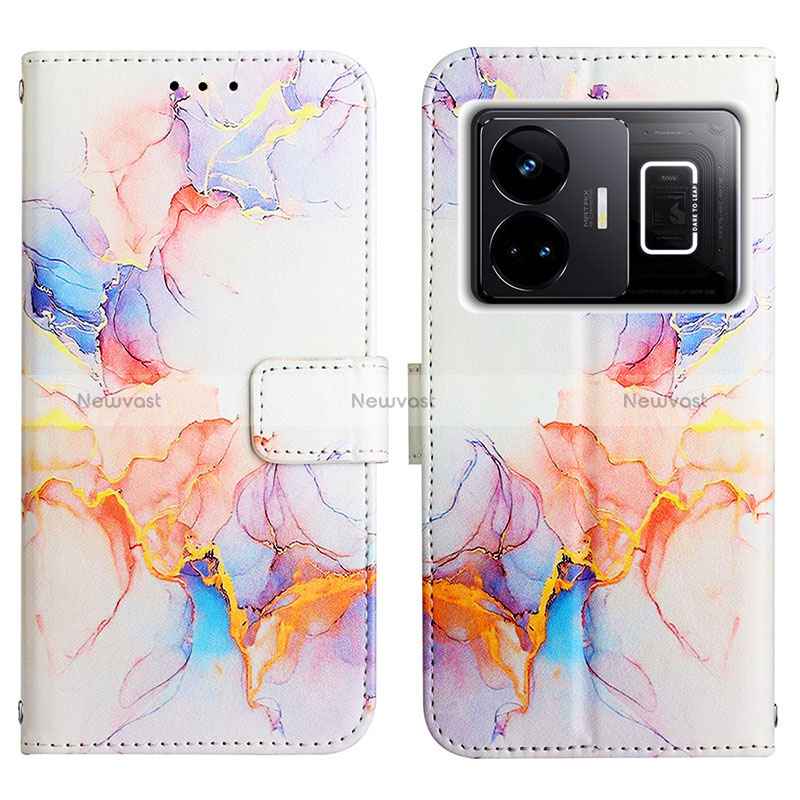 Leather Case Stands Fashionable Pattern Flip Cover Holder Y04B for Realme GT Neo5 240W 5G