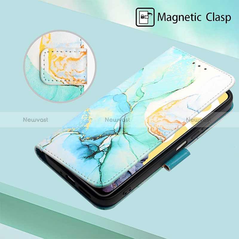 Leather Case Stands Fashionable Pattern Flip Cover Holder Y04B for Realme Narzo N55