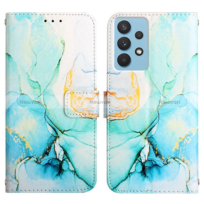 Leather Case Stands Fashionable Pattern Flip Cover Holder Y04B for Samsung Galaxy A13 4G