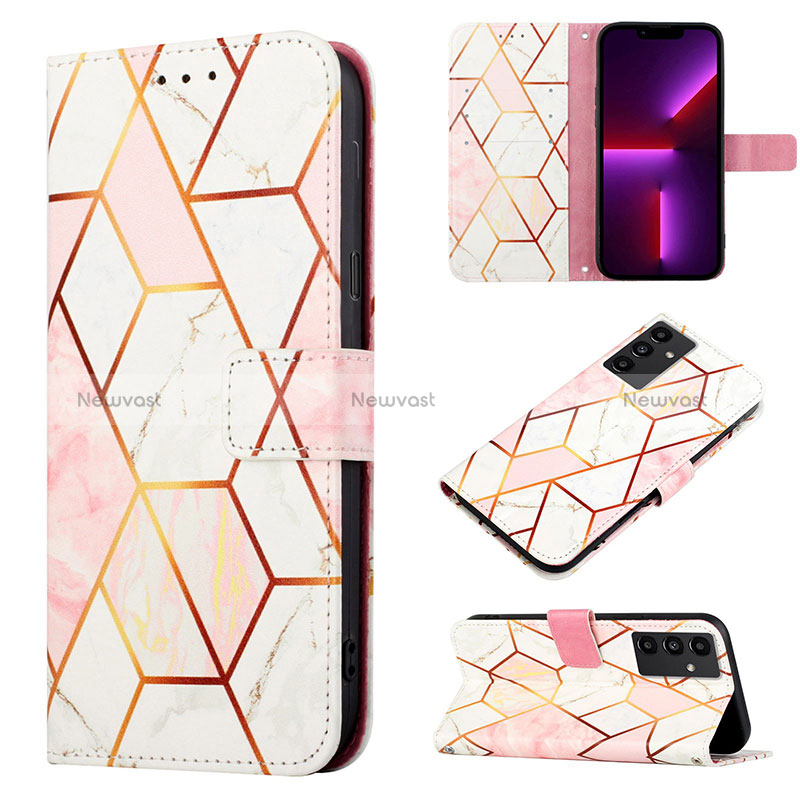 Leather Case Stands Fashionable Pattern Flip Cover Holder Y04B for Samsung Galaxy A13 5G