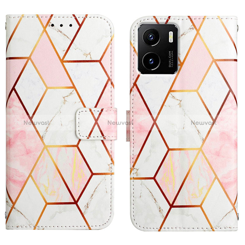 Leather Case Stands Fashionable Pattern Flip Cover Holder Y04B for Vivo iQOO U5x