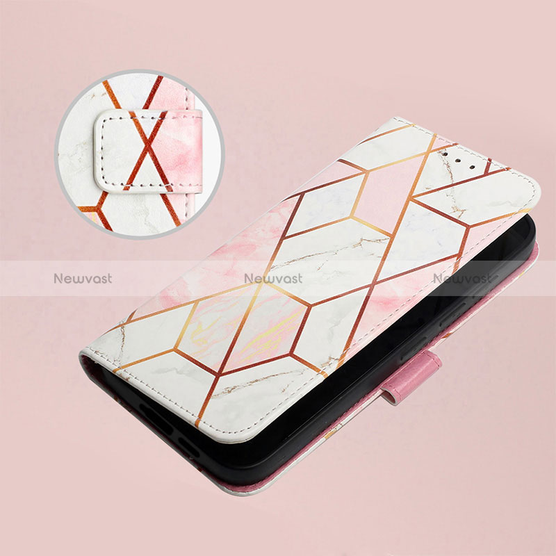 Leather Case Stands Fashionable Pattern Flip Cover Holder Y04B for Xiaomi Civi 2 5G