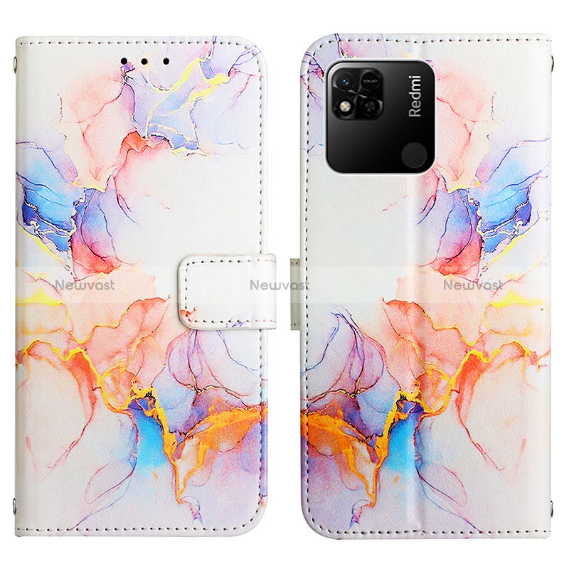 Leather Case Stands Fashionable Pattern Flip Cover Holder Y04B for Xiaomi Redmi 9 Activ