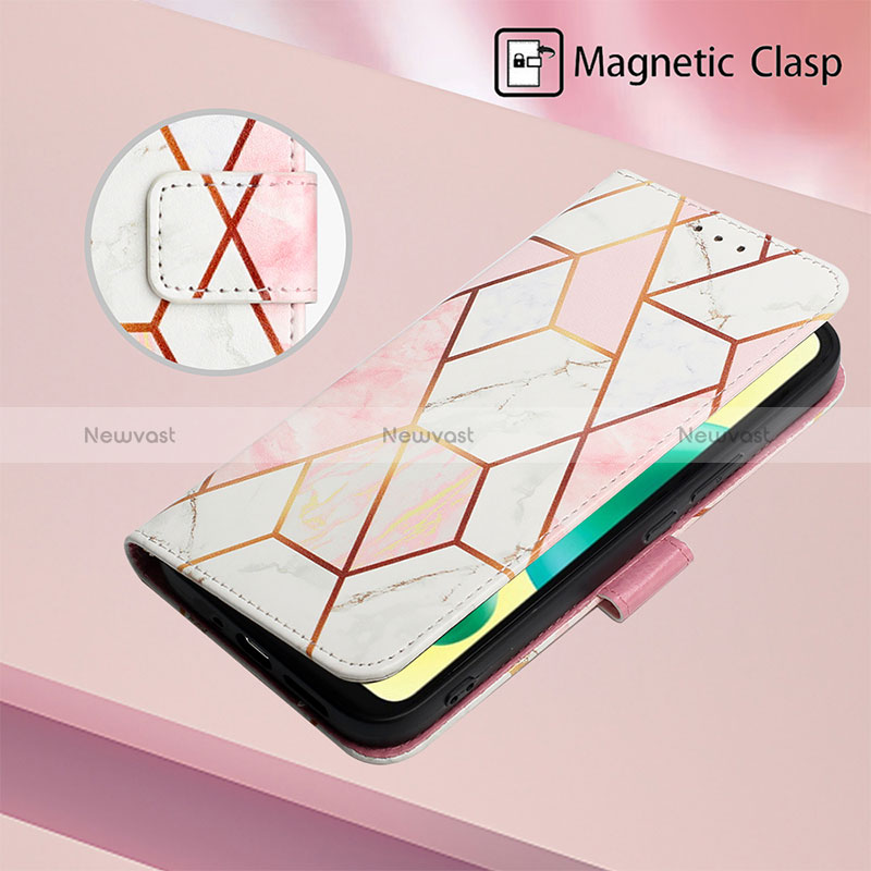 Leather Case Stands Fashionable Pattern Flip Cover Holder Y04B for Xiaomi Redmi 9C
