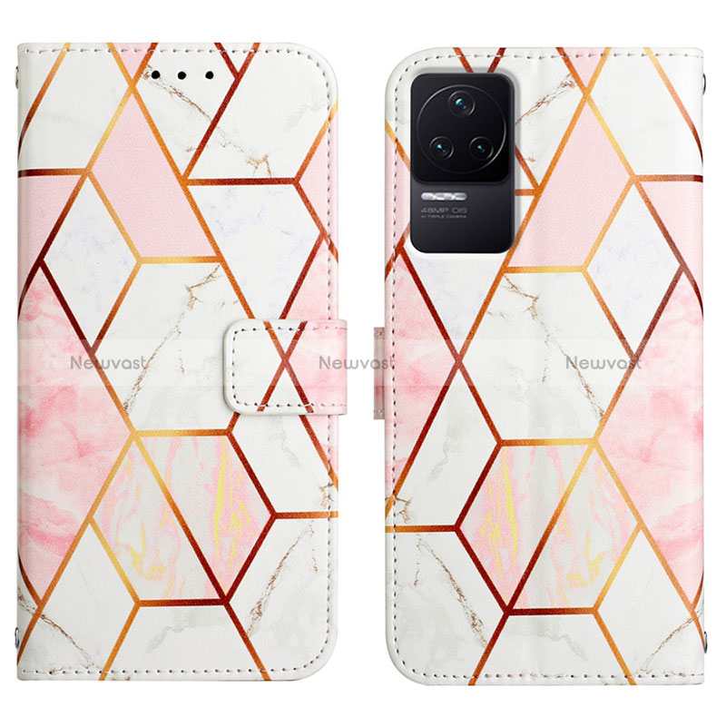 Leather Case Stands Fashionable Pattern Flip Cover Holder Y04B for Xiaomi Redmi K50 5G