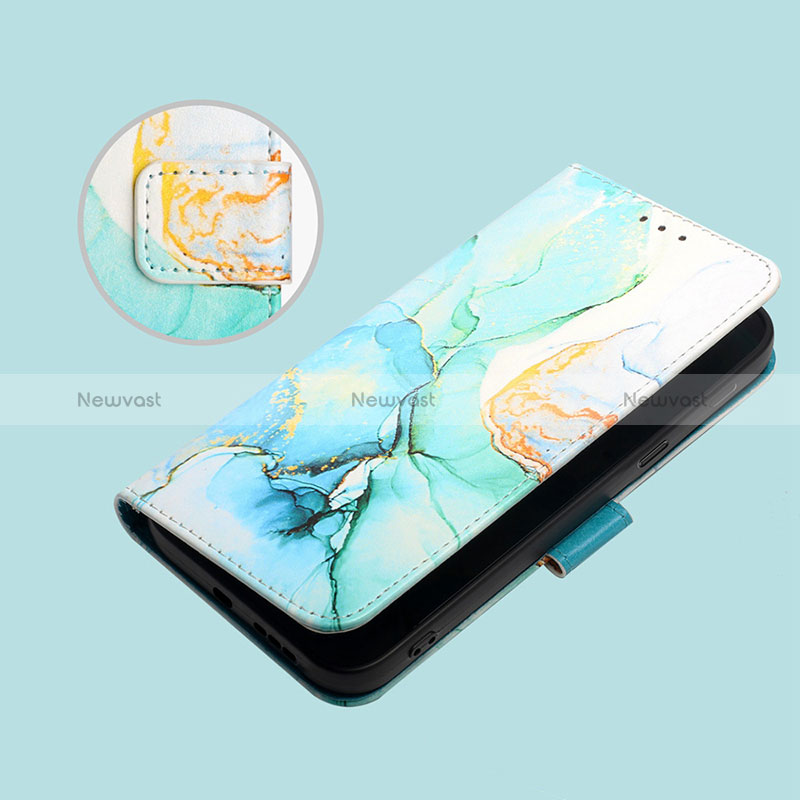 Leather Case Stands Fashionable Pattern Flip Cover Holder Y04B for Xiaomi Redmi Note 11E Pro 5G