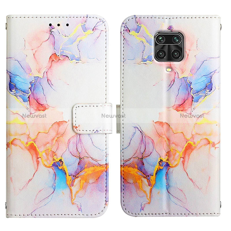 Leather Case Stands Fashionable Pattern Flip Cover Holder Y04B for Xiaomi Redmi Note 9 Pro Max