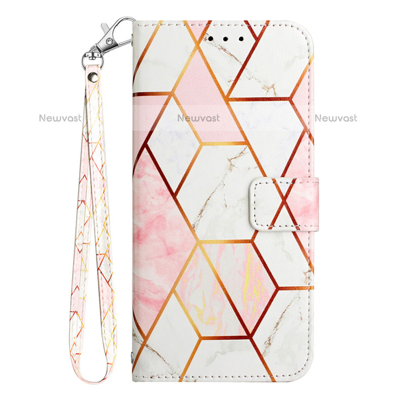 Leather Case Stands Fashionable Pattern Flip Cover Holder Y05B for Samsung Galaxy A12