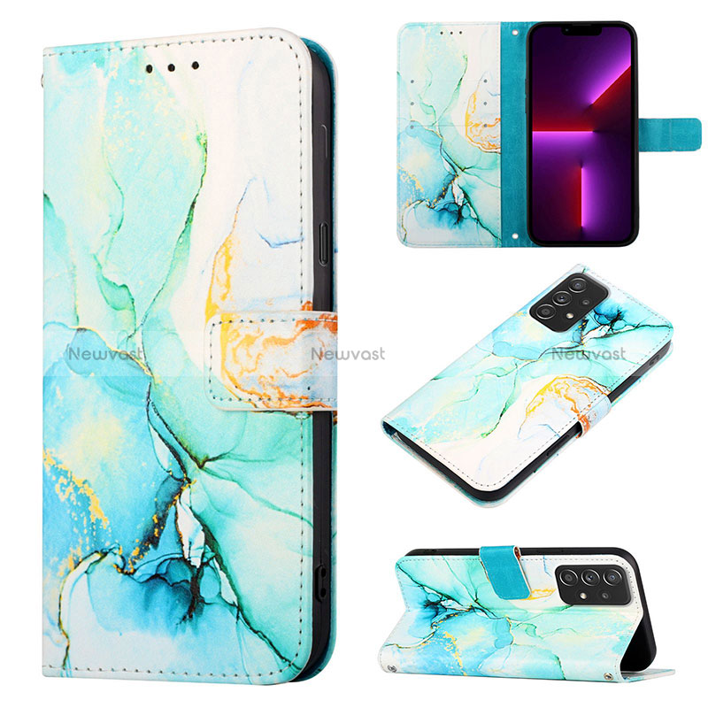 Leather Case Stands Fashionable Pattern Flip Cover Holder Y05B for Samsung Galaxy A23 4G