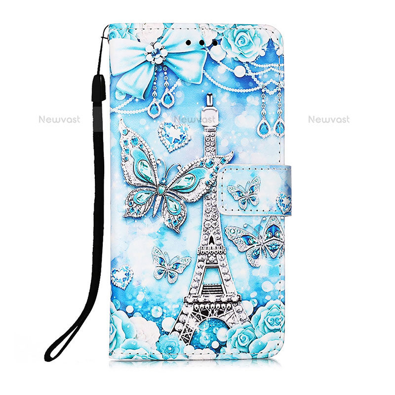 Leather Case Stands Fashionable Pattern Flip Cover Holder Y05B for Samsung Galaxy S21 5G